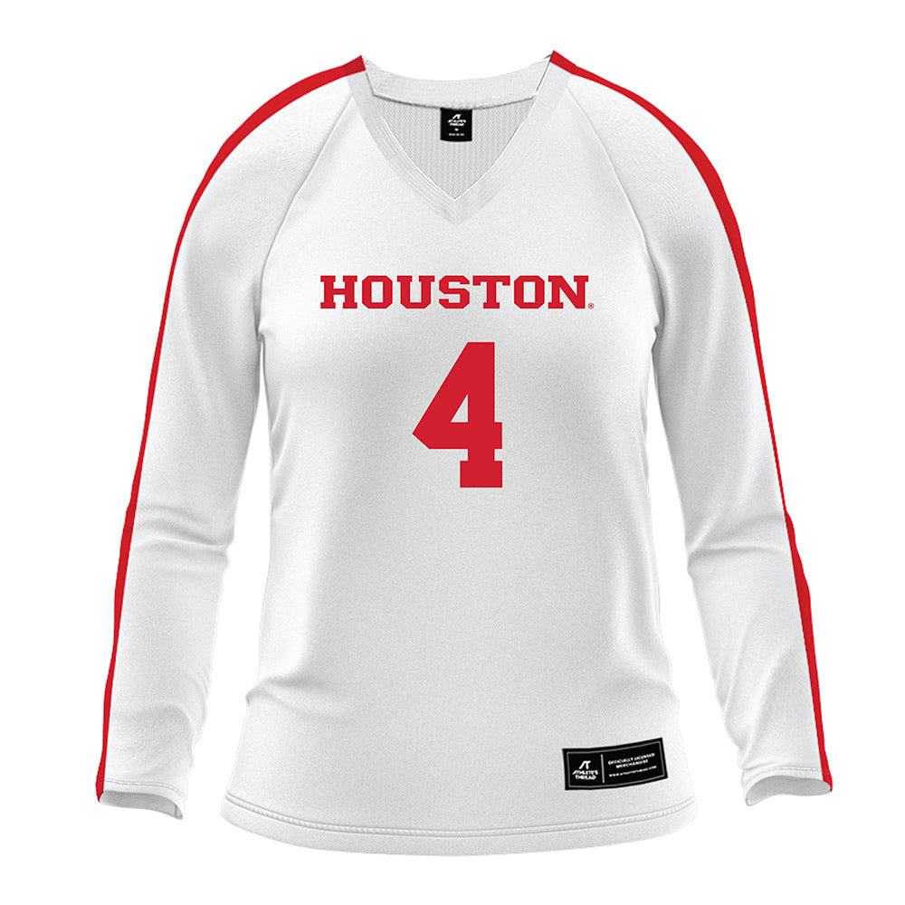 Houston - NCAA Women's Volleyball : Daryl Gibson - White Volleyball Jersey-0