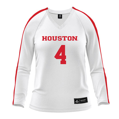 Houston - NCAA Women's Volleyball : Daryl Gibson - White Volleyball Jersey-0