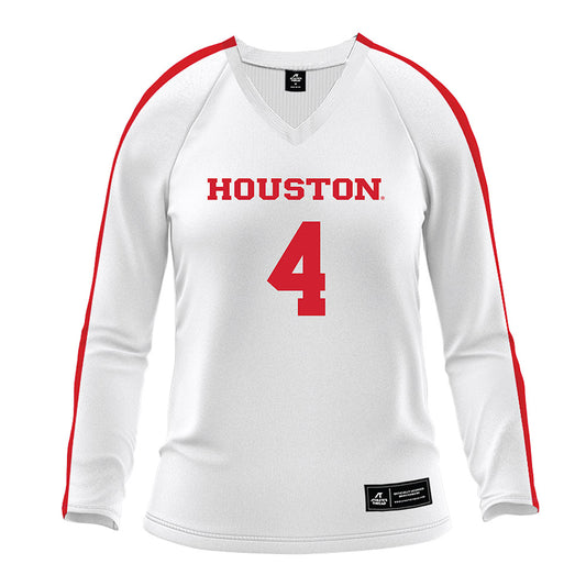 Houston - NCAA Women's Volleyball : Daryl Gibson - White Volleyball Jersey-0