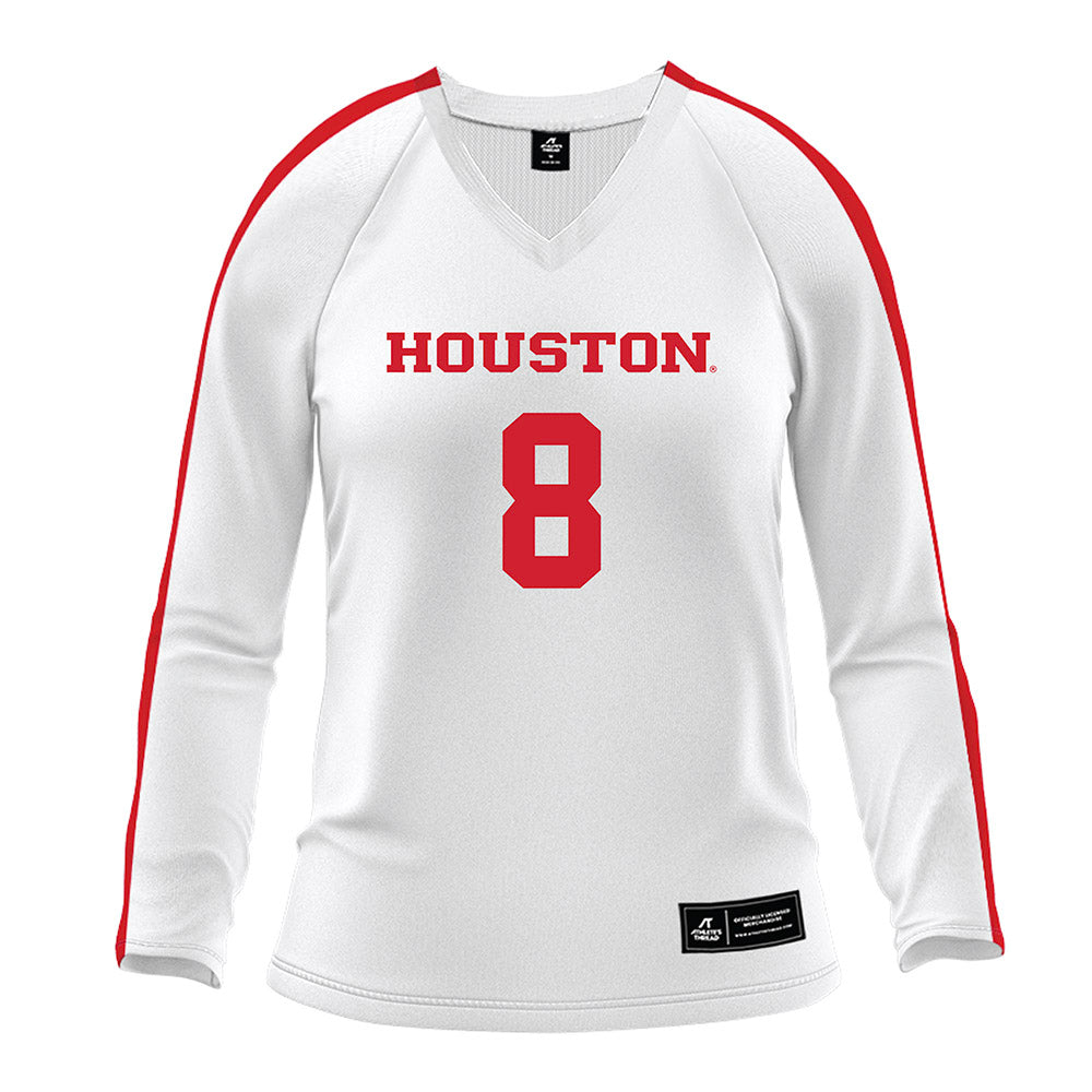 Houston - NCAA Women's Volleyball : Kaitlyn Evans - White Volleyball Jersey-0