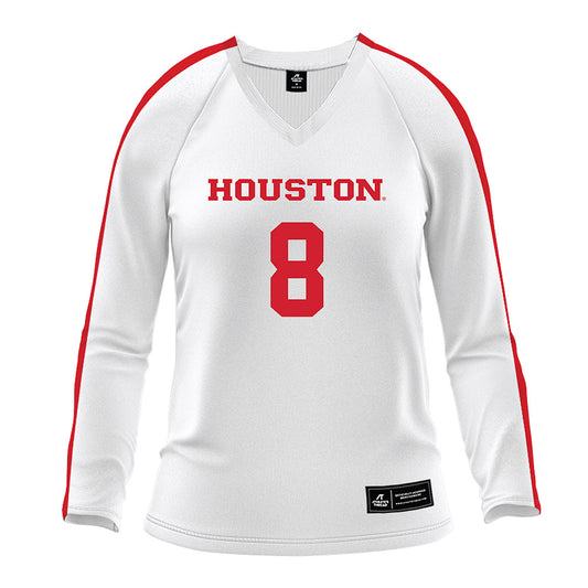 Houston - NCAA Women's Volleyball : Kaitlyn Evans - White Volleyball Jersey-0