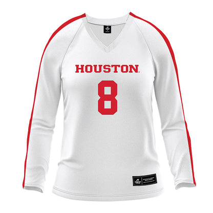 Houston - NCAA Women's Volleyball : Kaitlyn Evans - White Volleyball Jersey-0