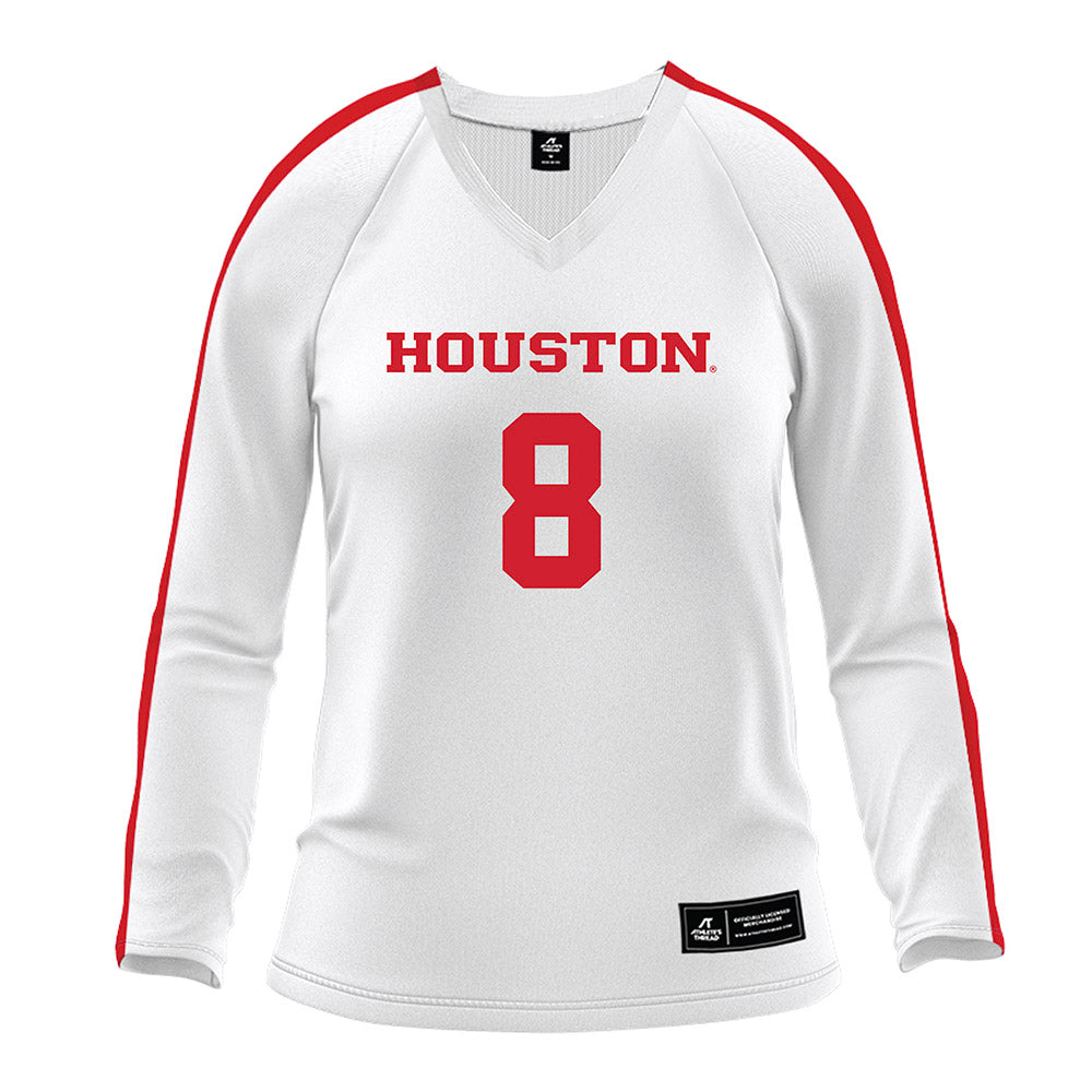 Houston - NCAA Women's Volleyball : Kaitlyn Evans - White Volleyball Jersey-0
