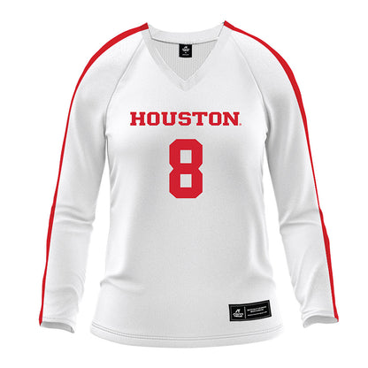 Houston - NCAA Women's Volleyball : Kaitlyn Evans - White Volleyball Jersey-0