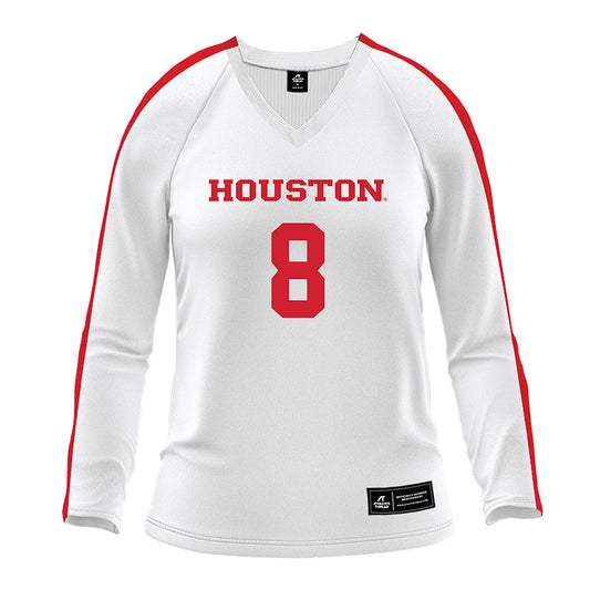 Houston - NCAA Women's Volleyball : Kaitlyn Evans - White Volleyball Jersey-0