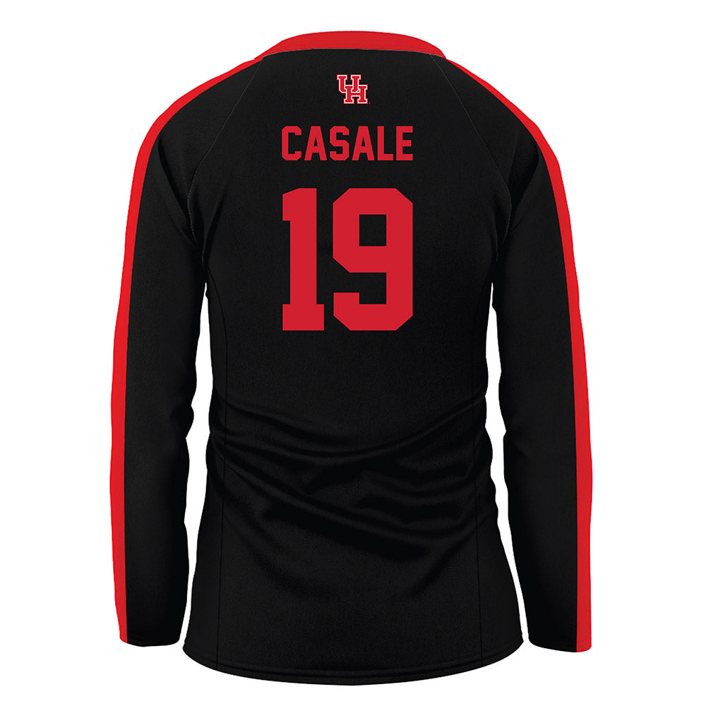 Houston - NCAA Women's Volleyball : Mattea Casale - Black Volleyball Jersey-1