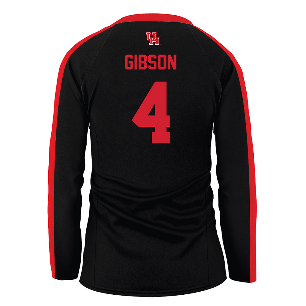 Houston - NCAA Women's Volleyball : Daryl Gibson - Black Volleyball Jersey-1