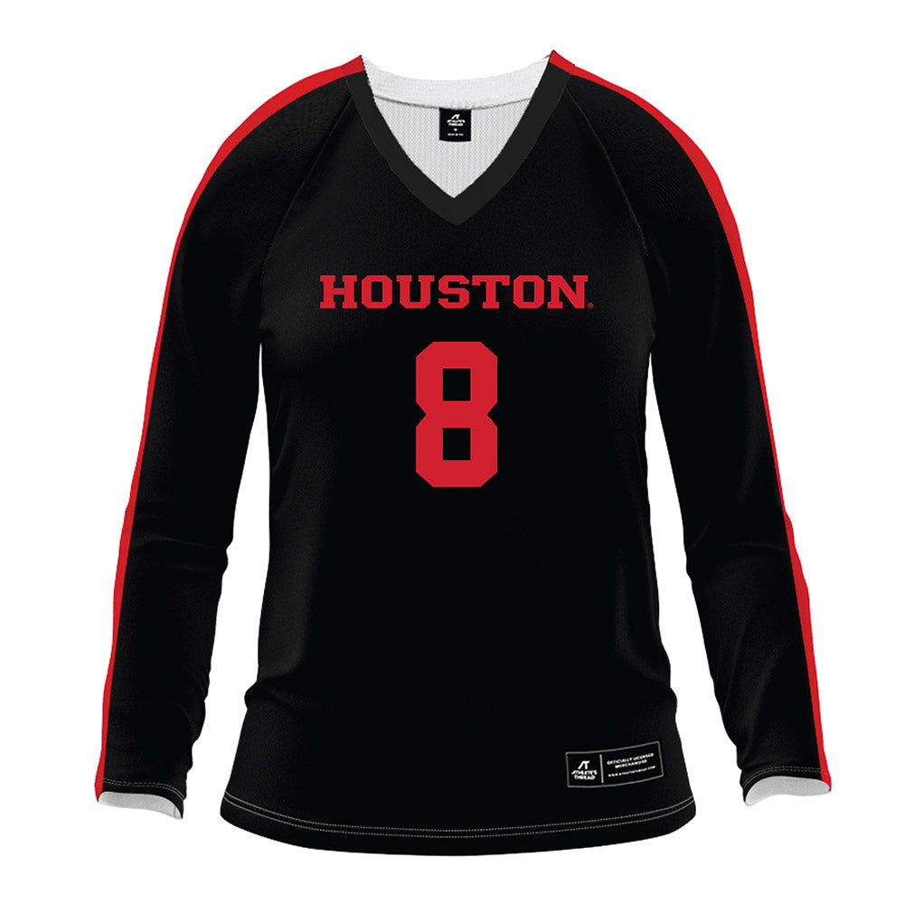 Houston - NCAA Women's Volleyball : Kaitlyn Evans - Black Volleyball Jersey-0
