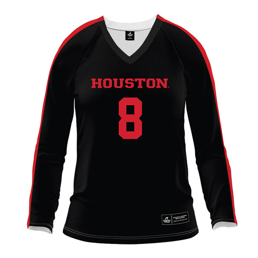 Houston - NCAA Women's Volleyball : Kaitlyn Evans - Black Volleyball Jersey-0