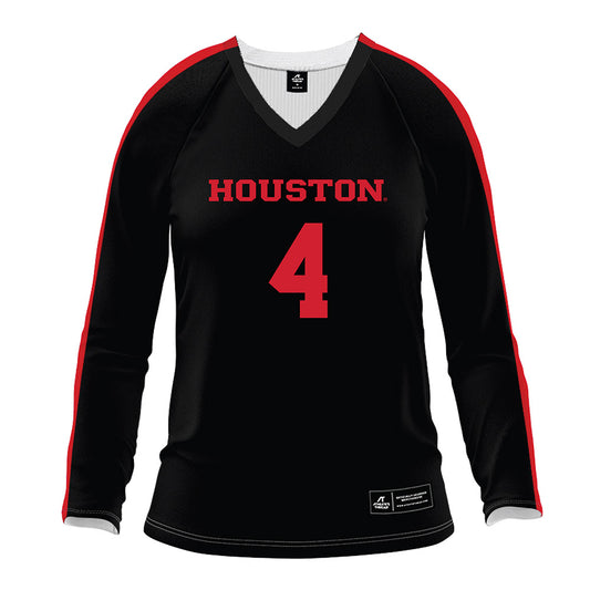 Houston - NCAA Women's Volleyball : Daryl Gibson - Black Volleyball Jersey-0
