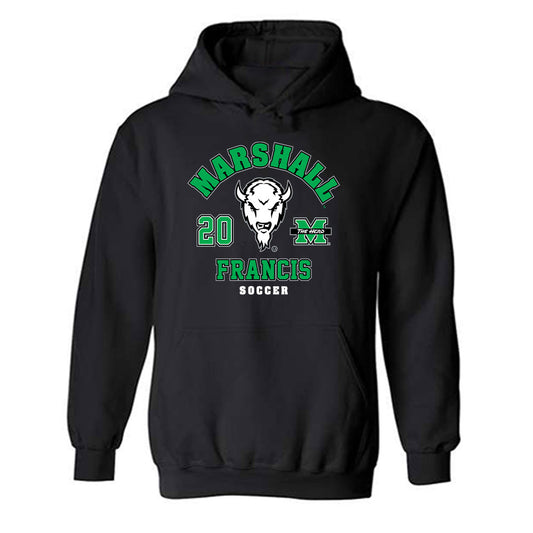 Marshall - NCAA Men's Soccer : Keaviano Francis - Fashion Shersey Hooded Sweatshirt-0