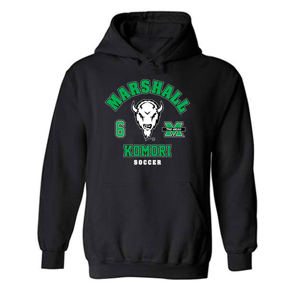 Marshall - NCAA Women's Soccer : Ami Komori - Fashion Shersey Hooded Sweatshirt-0