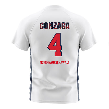 Gonzaga - NCAA Men's Soccer : Damoni McKenna-Greenawalt - White Soccer Jersey-1