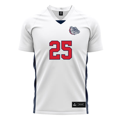 Gonzaga - NCAA Men's Soccer : Dylan Cantafio - White Soccer Jersey-0