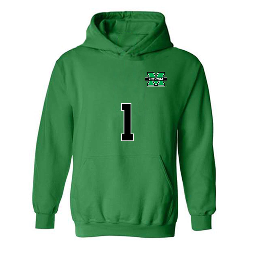 Marshall - NCAA Women's Soccer : Emma Durand - Generic Shersey Hooded Sweatshirt-0