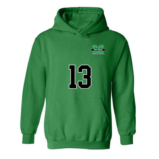 Marshall - NCAA Women's Soccer : Rylie McKinney - Generic Shersey Hooded Sweatshirt-0