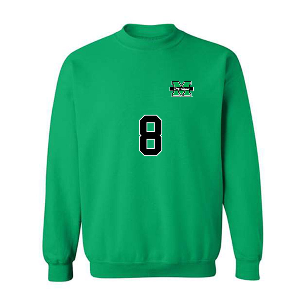 Marshall - NCAA Men's Soccer : Nikita Pakhomov - Generic Shersey Crewneck Sweatshirt-0