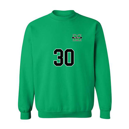Marshall - NCAA Men's Soccer : Alvaro Alvarez - Generic Shersey Crewneck Sweatshirt-0