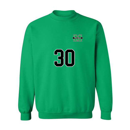 Marshall - NCAA Men's Soccer : Alvaro Alvarez - Generic Shersey Crewneck Sweatshirt-0
