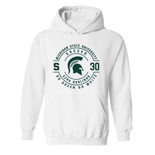 Michigan State - NCAA Men's Soccer : Ezra Horlings - Classic Fashion Shersey Hooded Sweatshirt-0