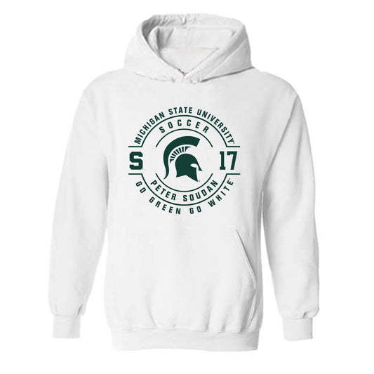 Michigan State - NCAA Men's Soccer : Peter Soudan - Classic Fashion Shersey Hooded Sweatshirt-0