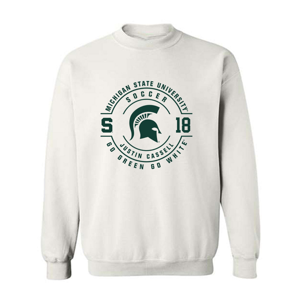 Michigan State - NCAA Men's Soccer : Justin Cassell - Classic Fashion Shersey Crewneck Sweatshirt-0
