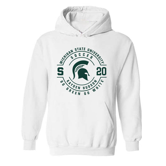 Michigan State - NCAA Men's Soccer : Kayden Hudson - Classic Fashion Shersey Hooded Sweatshirt-0