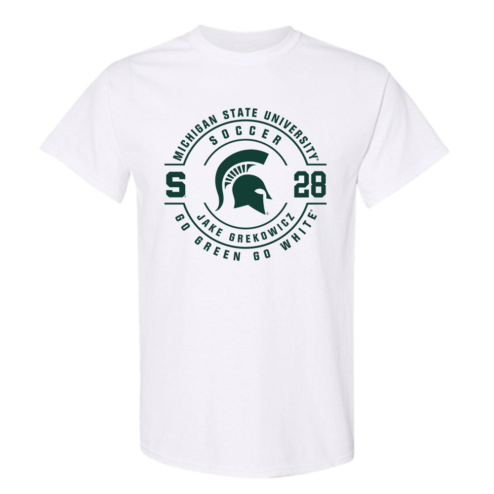 Michigan State - NCAA Men's Soccer : Jake Grekowicz - Classic Fashion Shersey T-Shirt-0