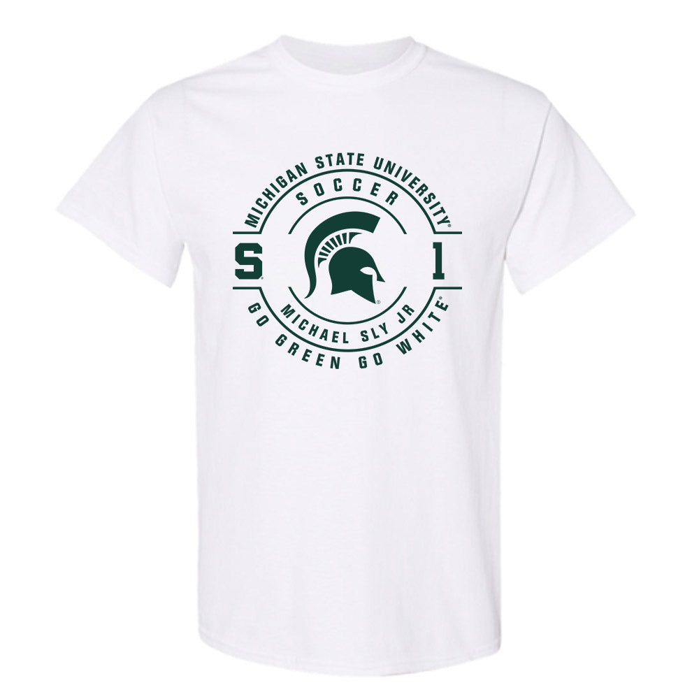 Michigan State - NCAA Men's Soccer : Michael Sly Jr - T-Shirt