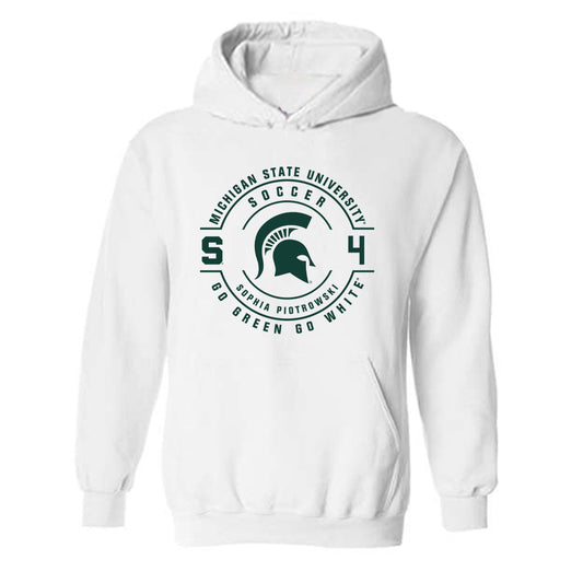 Michigan State - NCAA Women's Soccer : Sophia Piotrowski - Classic Fashion Shersey Hooded Sweatshirt-0