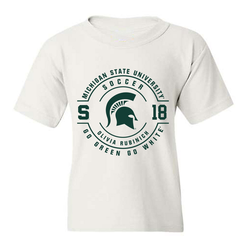 Michigan State - NCAA Women's Soccer : Olivia Rubinich - Classic Fashion Shersey Youth T-Shirt-0
