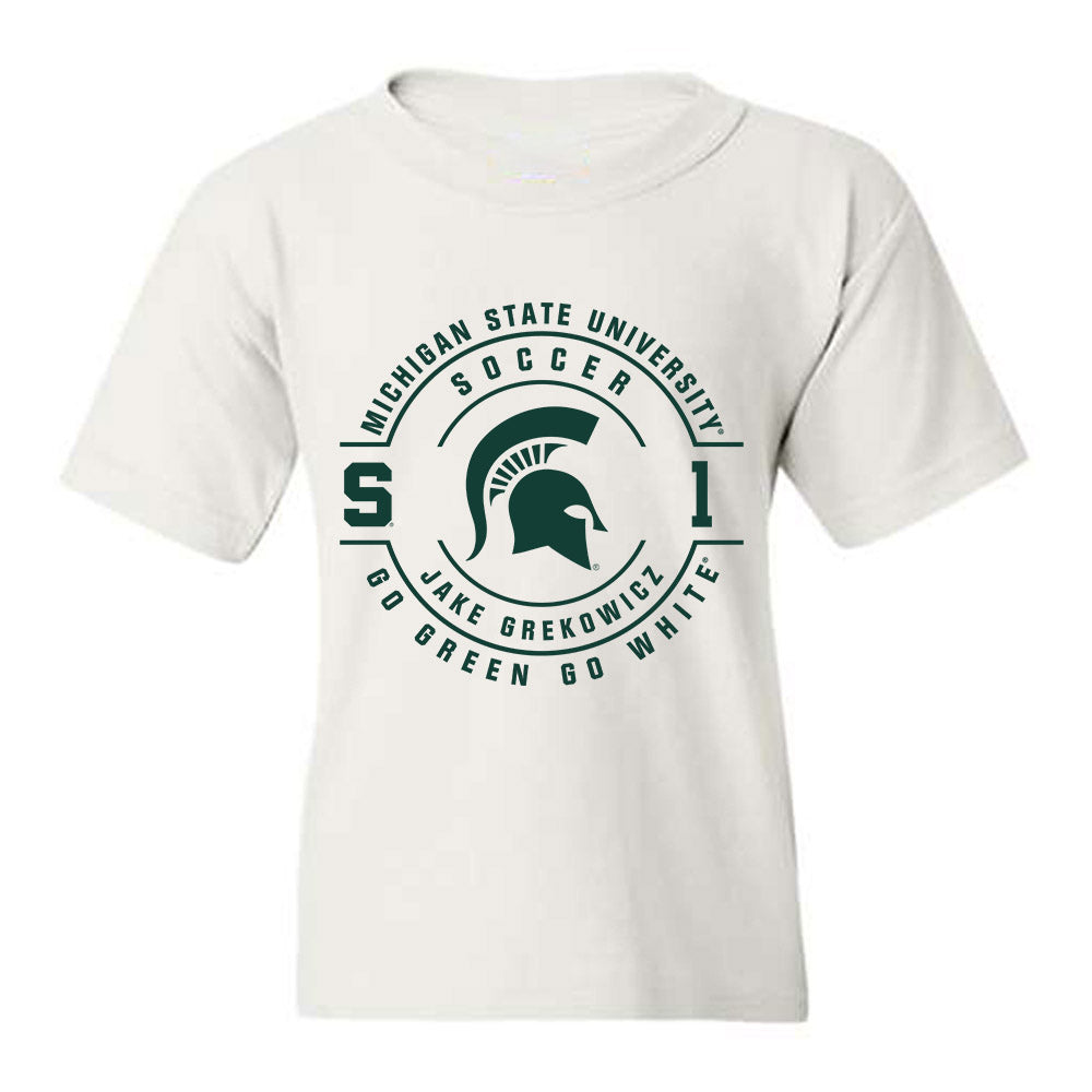 Michigan State - NCAA Men's Soccer : Jake Grekowicz - Classic Fashion Shersey Youth T-Shirt-0