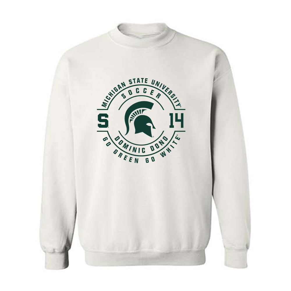 Michigan State - NCAA Men's Soccer : Dominic Dono - Classic Fashion Shersey Crewneck Sweatshirt-0
