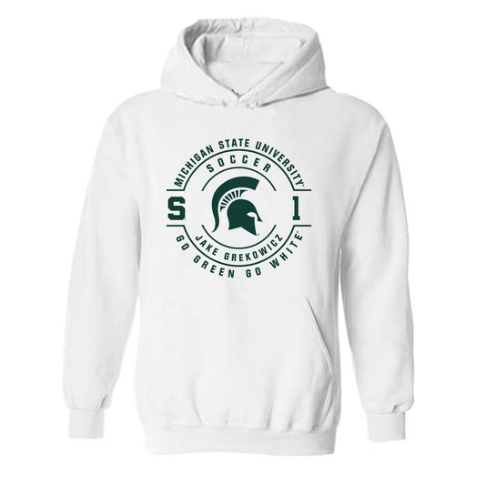 Michigan State - NCAA Men's Soccer : Jake Grekowicz - Classic Fashion Shersey Hooded Sweatshirt-0