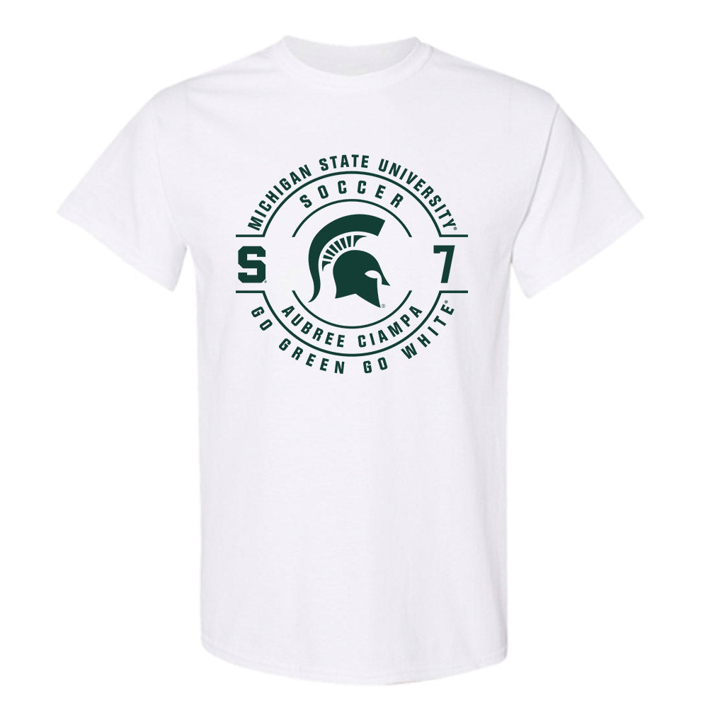 Michigan State - NCAA Women's Soccer : Aubree Ciampa - Classic Fashion Shersey T-Shirt-0