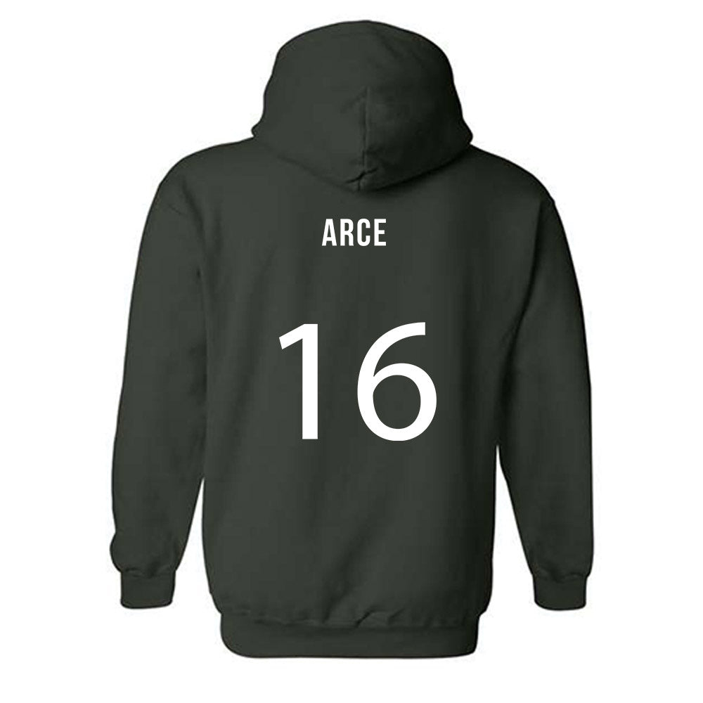 Michigan State - NCAA Men's Soccer : Colin Arce - Replica Shersey Hooded Sweatshirt
