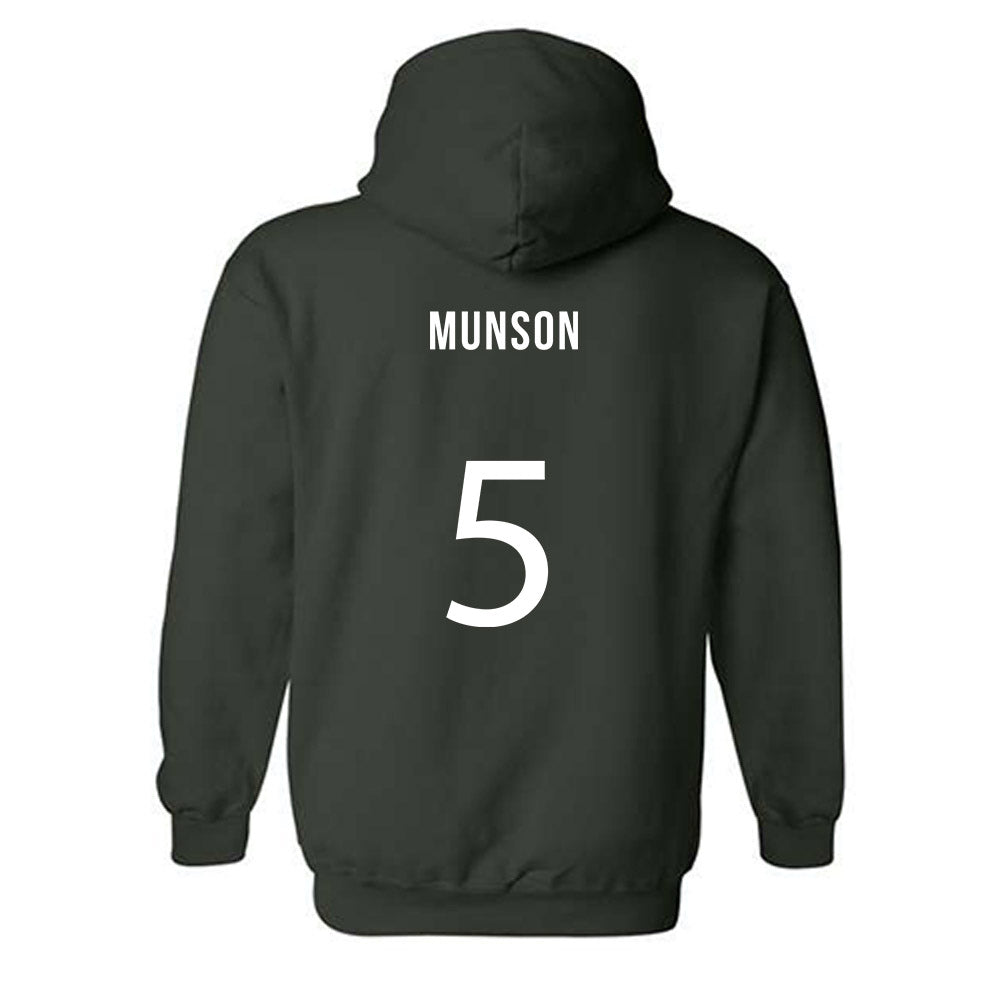 Michigan State - NCAA Men's Soccer : Brandon Munson - Replica Shersey Hooded Sweatshirt-1