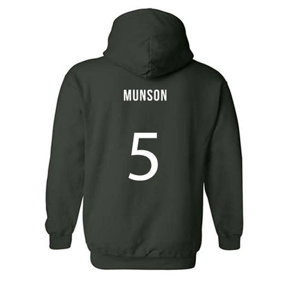 Michigan State - NCAA Men's Soccer : Brandon Munson - Replica Shersey Hooded Sweatshirt-1