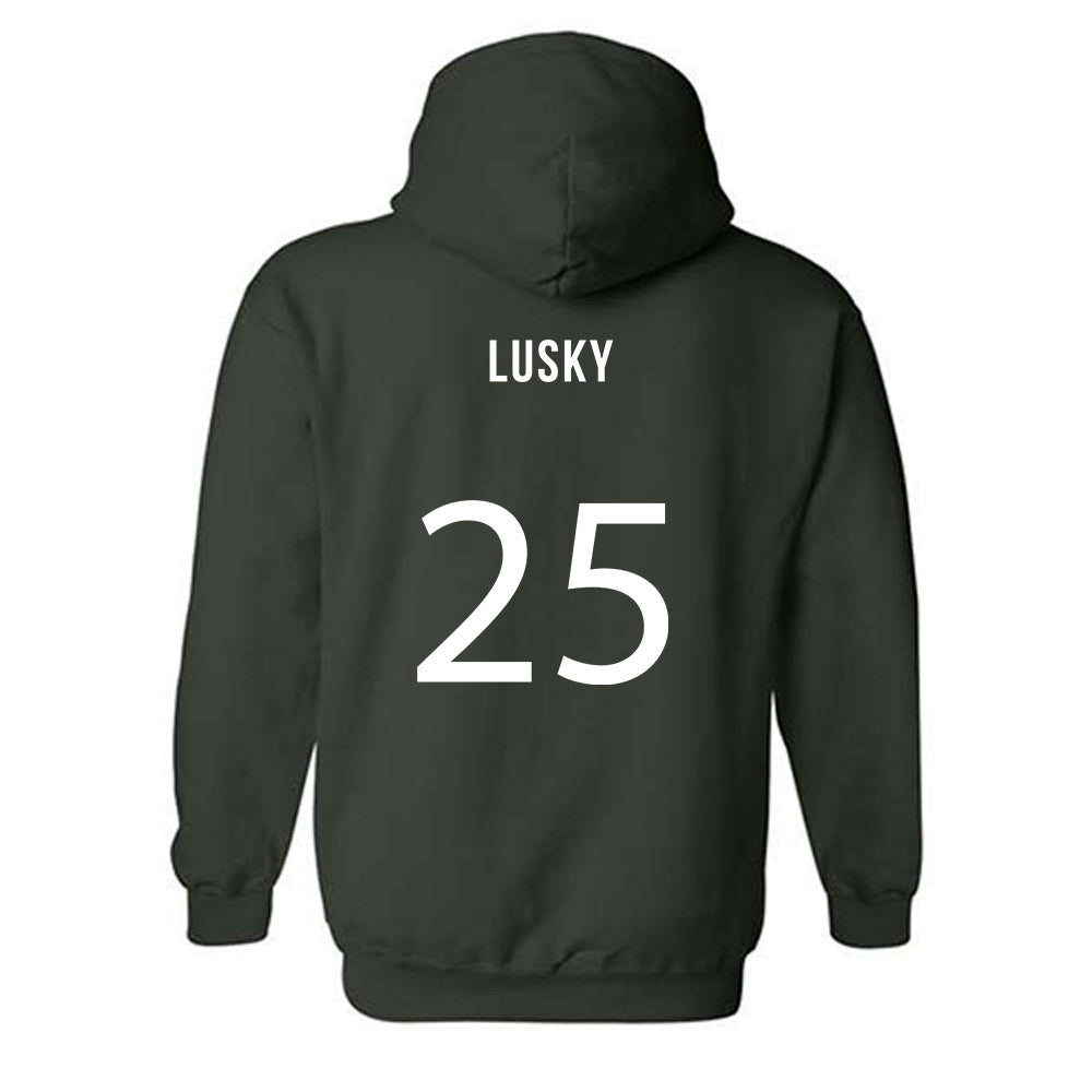 Michigan State - NCAA Men's Soccer : Jackson Lusky - Replica Shersey Hooded Sweatshirt-1
