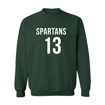 Michigan State - NCAA Women's Soccer : LJ Pearcy - Replica Shersey Crewneck Sweatshirt-0