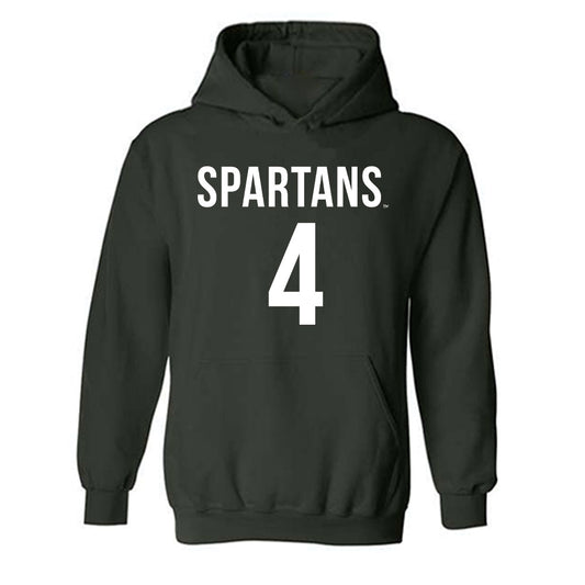 Michigan State - NCAA Women's Soccer : Sophia Piotrowski - Replica Shersey Hooded Sweatshirt-0