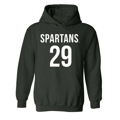 Michigan State - NCAA Women's Soccer : Addison Baldus - Replica Shersey Hooded Sweatshirt-0