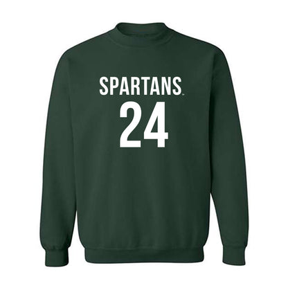 Michigan State - NCAA Men's Soccer : Mohamed Saad - Replica Shersey Crewneck Sweatshirt-0