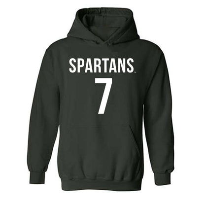 Michigan State - NCAA Men's Soccer : Aidan Phelan - Replica Shersey Hooded Sweatshirt-0