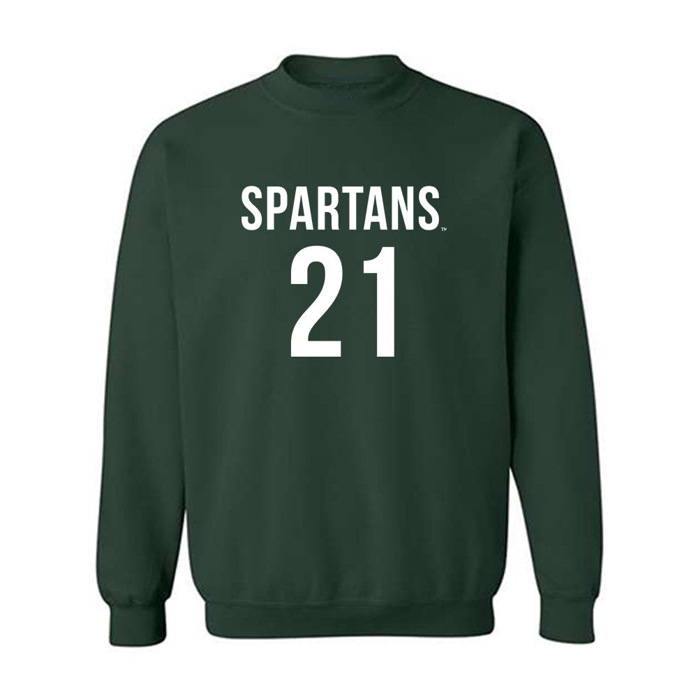 Michigan State - NCAA Women's Soccer : Eden Bretzer - Replica Shersey Crewneck Sweatshirt-0