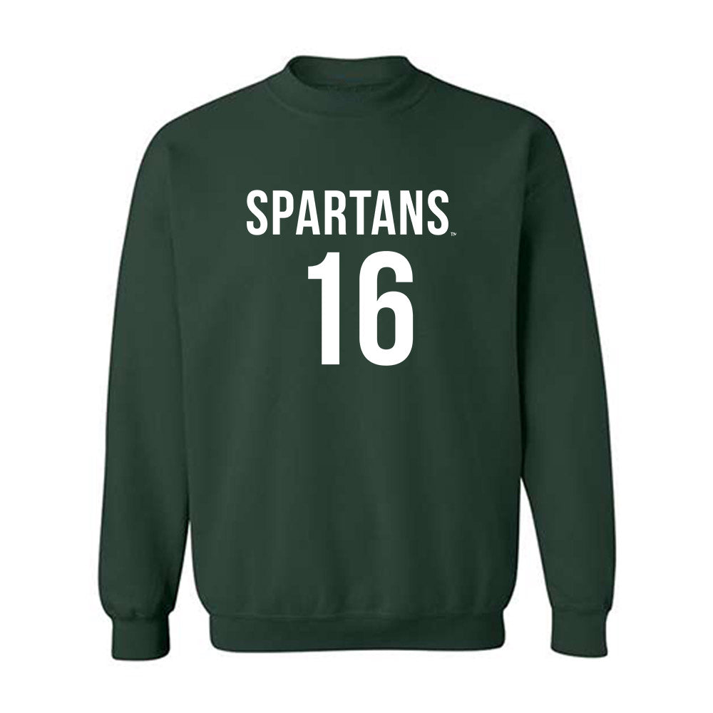 Michigan State - NCAA Men's Soccer : Colin Arce - Replica Shersey Crewneck Sweatshirt