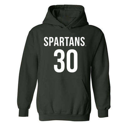 Michigan State - NCAA Men's Soccer : Ezra Horlings - Replica Shersey Hooded Sweatshirt-0