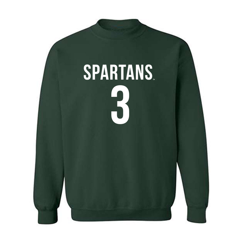 Michigan State - NCAA Men's Soccer : Jared Smid - Replica Shersey Crewneck Sweatshirt-0