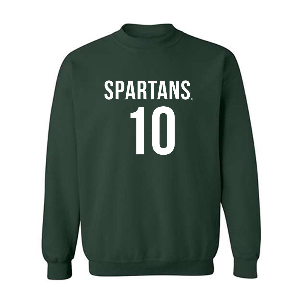 Michigan State - NCAA Men's Soccer : Richie Ludwig - Replica Shersey Crewneck Sweatshirt-0