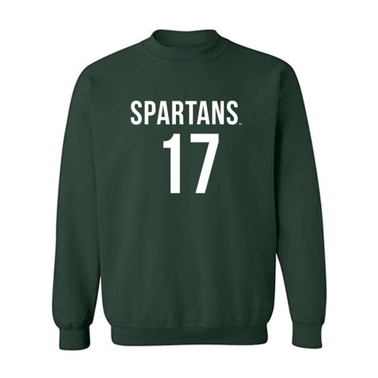 Michigan State - NCAA Men's Soccer : Peter Soudan - Replica Shersey Crewneck Sweatshirt-0